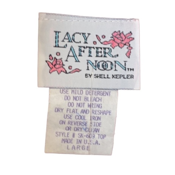 NWT Deadstock Lacy After Noon Made in USA Vintage Lounge Shirt Pant - Picture 8 of 9